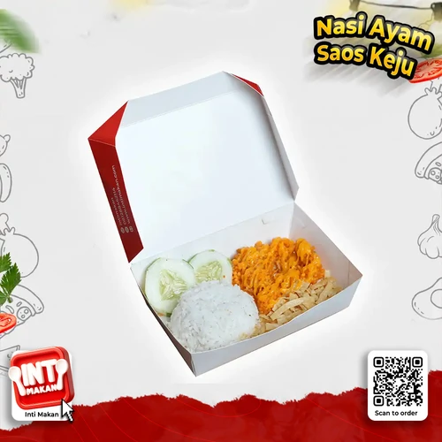 # Nasi Ayam Saos Keju