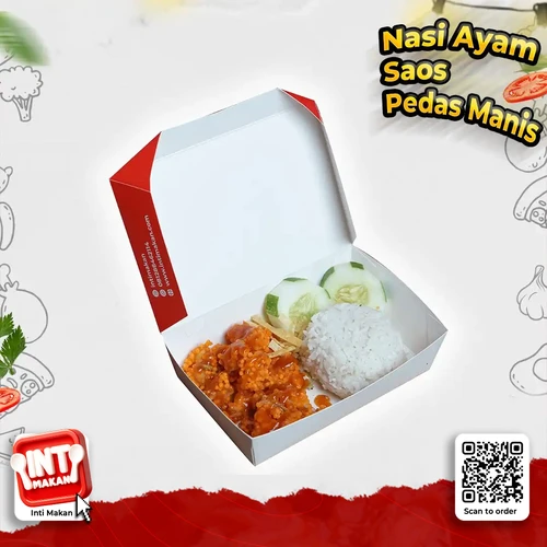 # Nasi Ayam Saos Pedas Manis